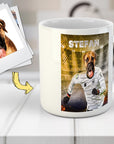 Taza personalizada para mascotas 'Alemania Doggos Soccer'