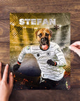 Puzzle personalizado para mascotas 'Alemania Doggos Soccer'