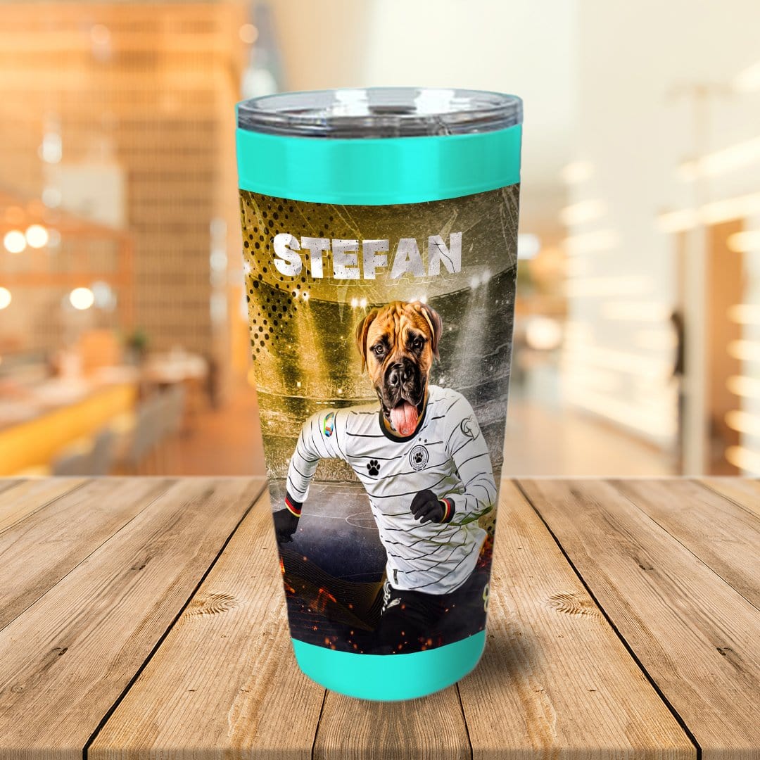 &#39;Germany Doggos Soccer&#39; Personalized Tumbler
