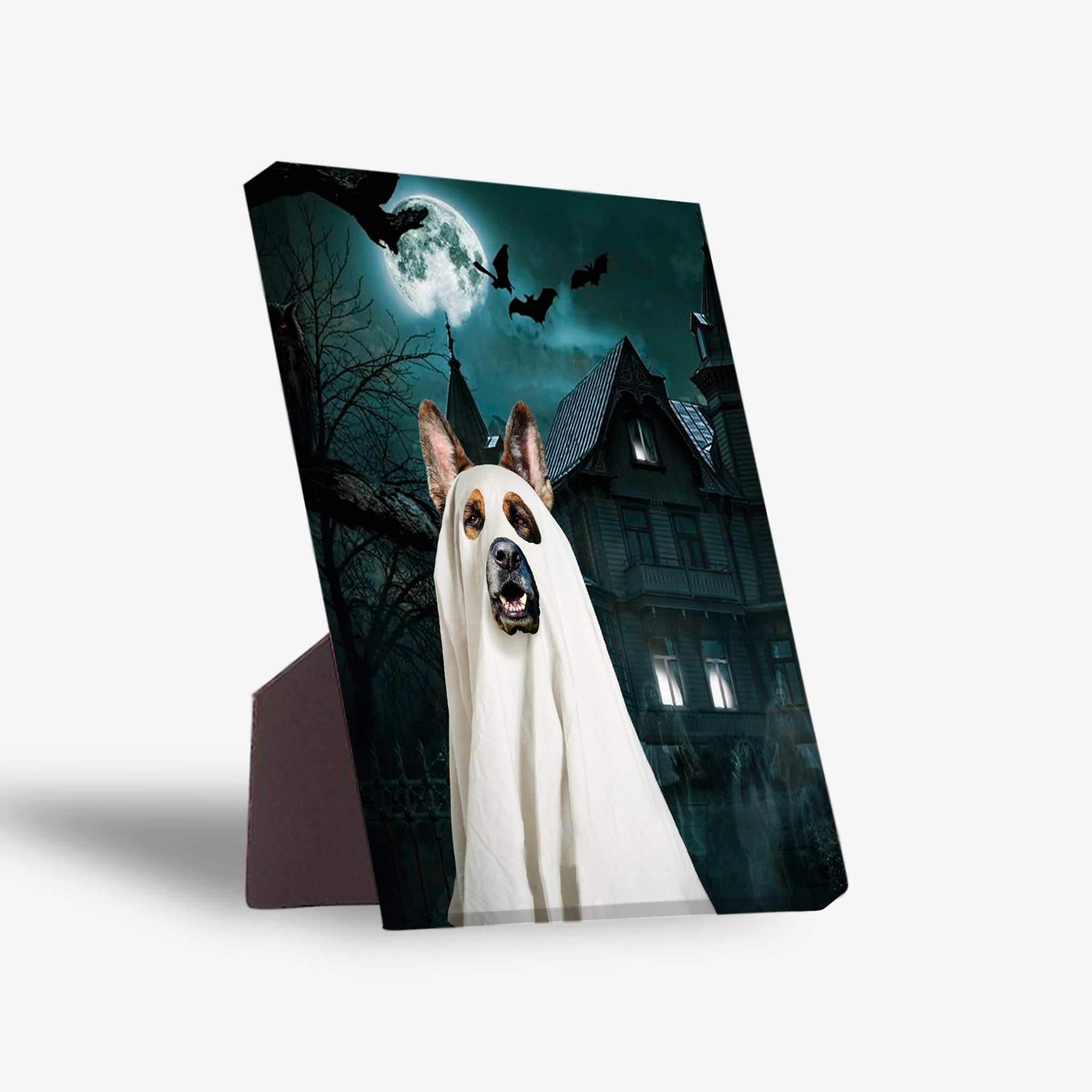 &#39;The Ghost&#39; Personalized Pet Standing Canvas