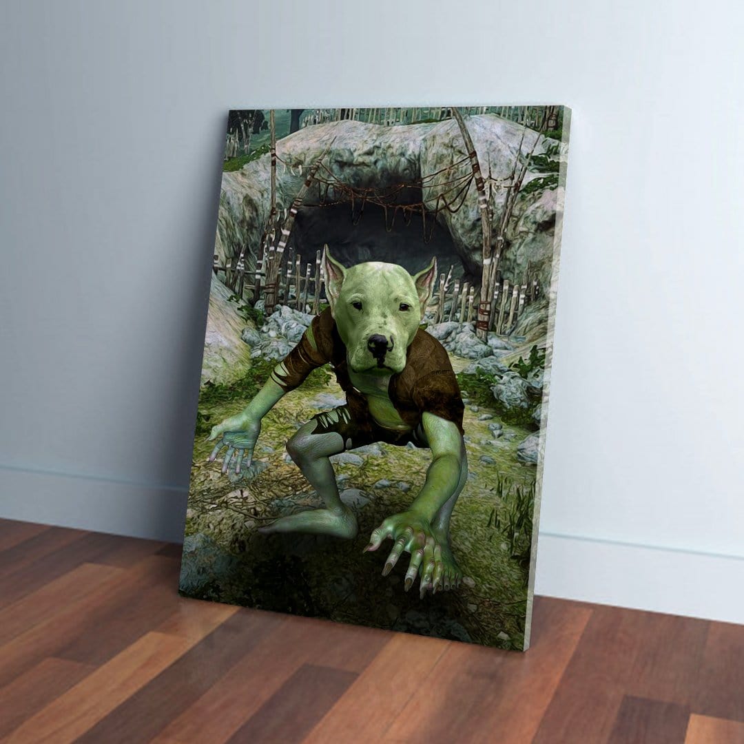 &#39;The Goblin&#39; Personalized Pet Canvas