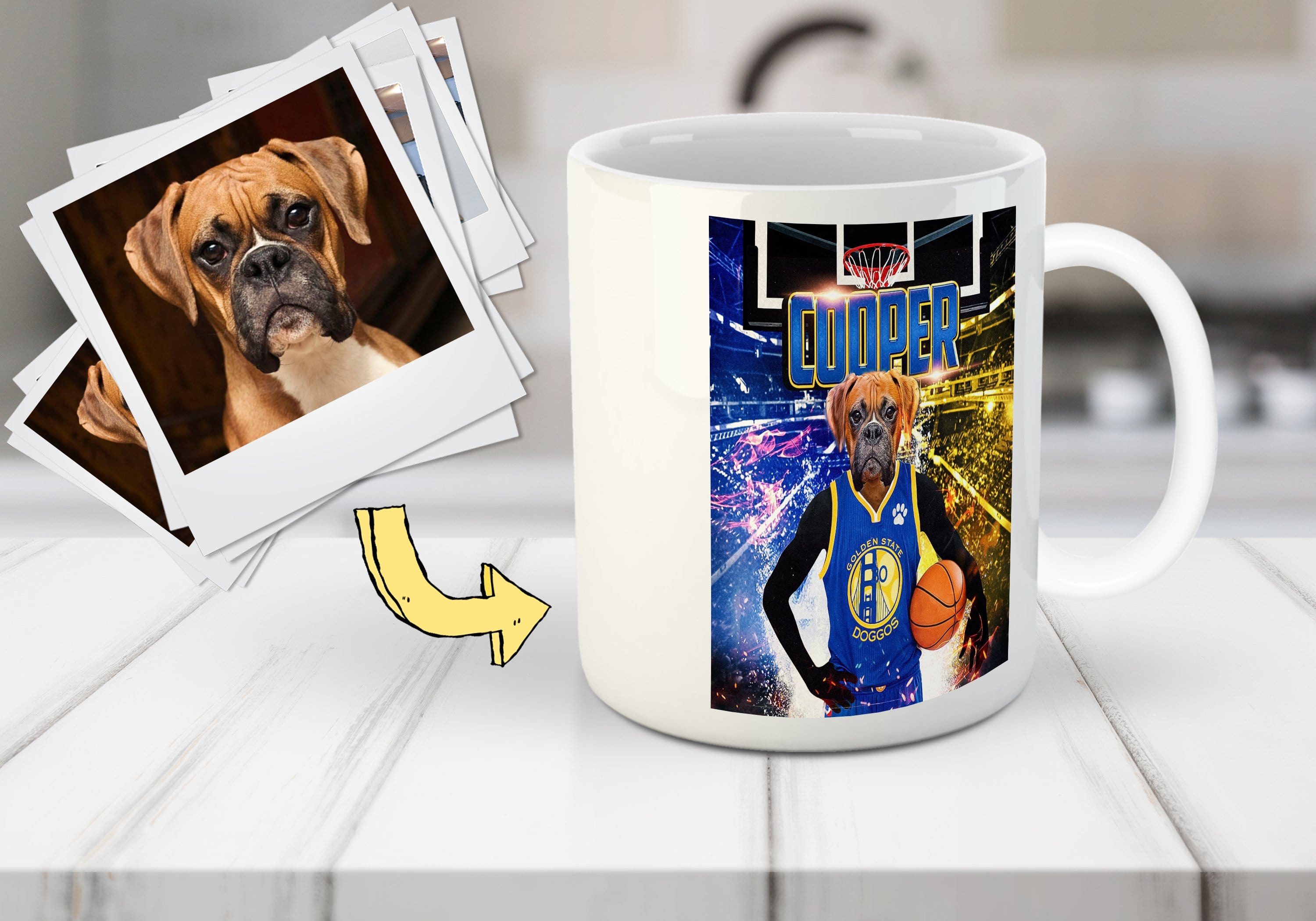 &#39;Golden State Doggos&#39; Personalized Pet Mug
