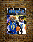 'Golden State Doggos' Personalized 2 Pet Poster