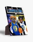 'Golden State Doggos' Personalized 2 Pet Standing Canvas