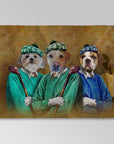 'The Golfers' Personalized 3 Pet Blanket