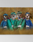 'The Golfers' Personalized 4 Pet Blanket