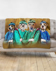 'The Golfers' Personalized 4 Pet Blanket