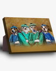 'The Golfers' Personalized 4 Pet Standing Canvas