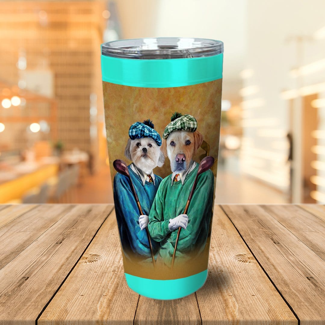 &#39;The Golfers&#39; Personalized 2 Pet Tumbler