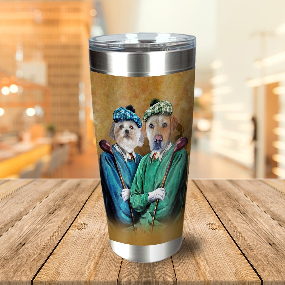 &#39;The Golfers&#39; Personalized 2 Pet Tumbler