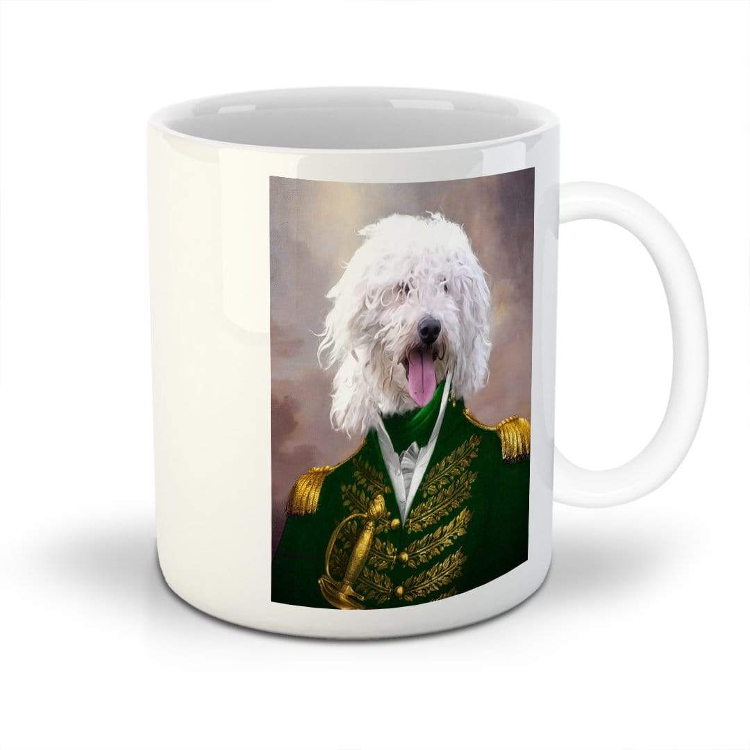 &#39;The Green Admiral&#39; Personalized Pet Mug
