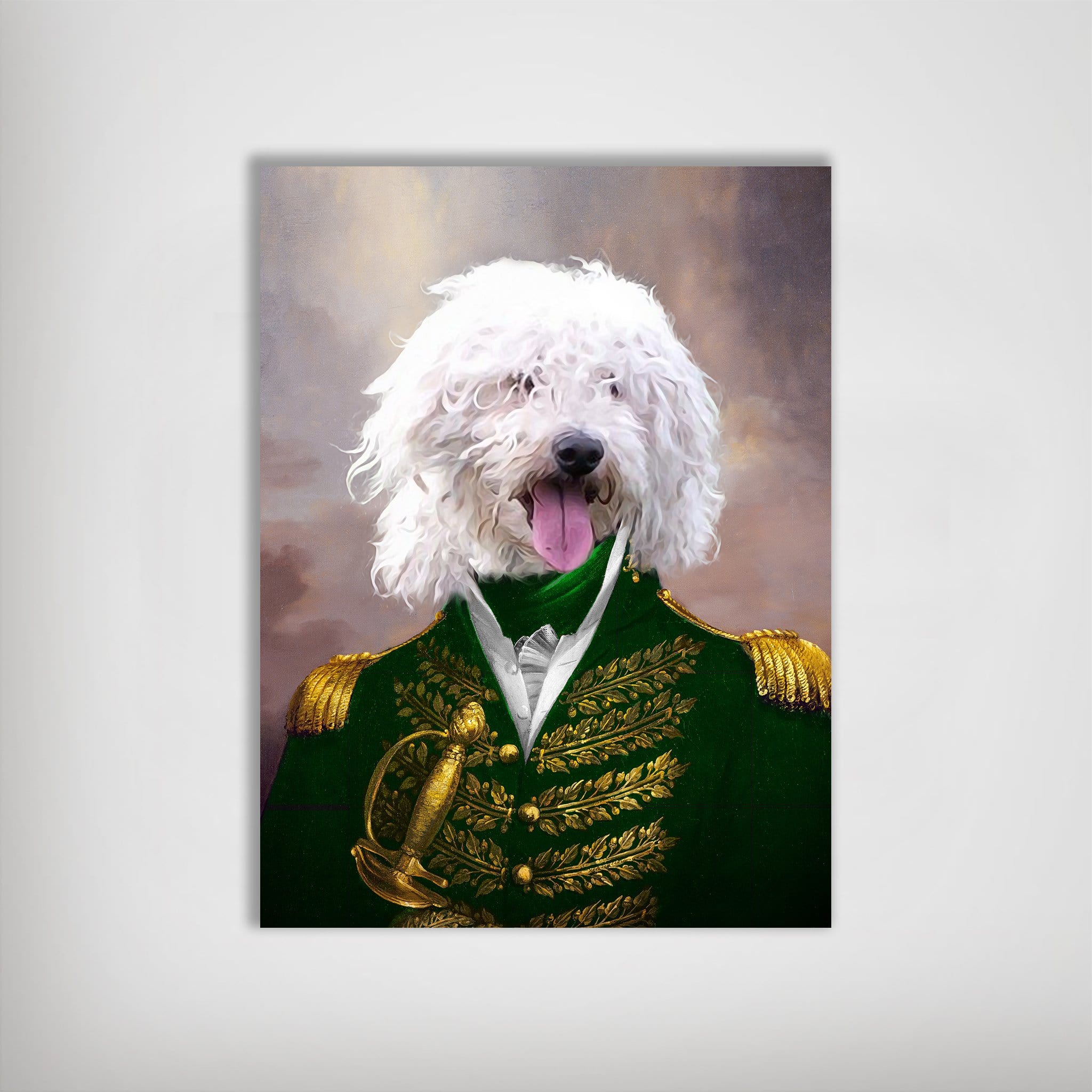 Póster mascota personalizada &#39;El Almirante Verde&#39;