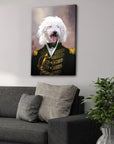 'The Green Admiral' Personalized Pet Canvas