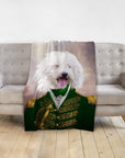 'The Green Admiral' Personalized Pet Blanket