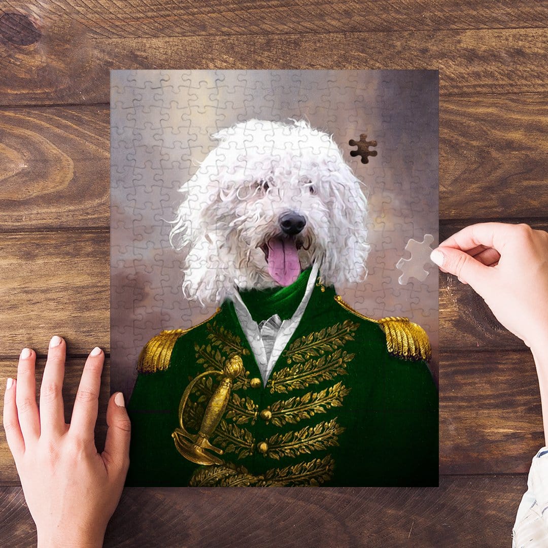 &#39;The Green Admiral&#39; Personalized Pet Puzzle