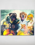 'Green Bay Doggos' Personalized 2 Pet Poster