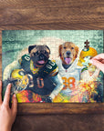 'Green Bay Doggos' Personalized 2 Pet Puzzle