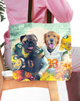 'Green Bay Doggos' Personalized 2 Pet Tote Bag
