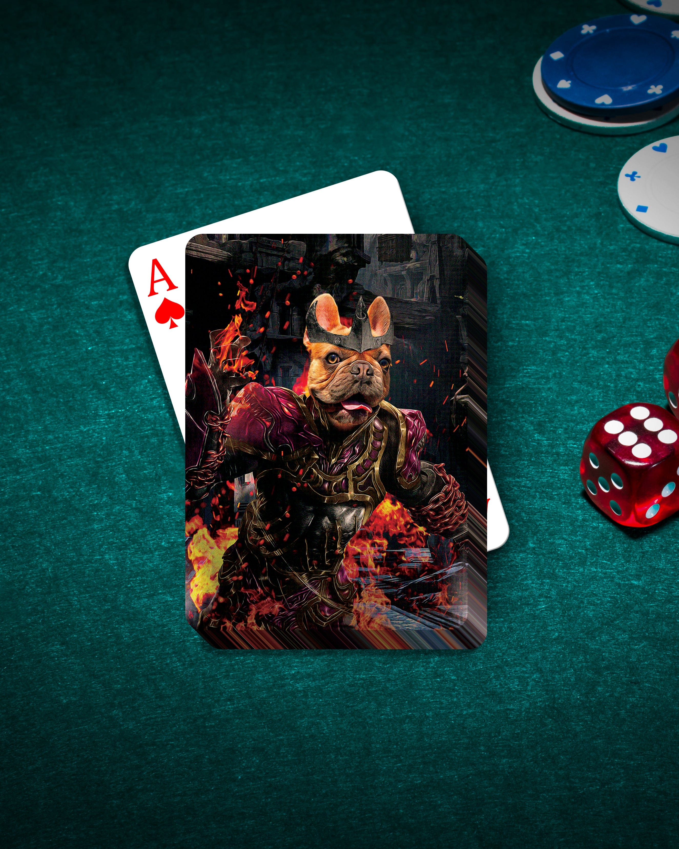 &#39;Hades Doggo&#39; Personalized Pet Playing Cards