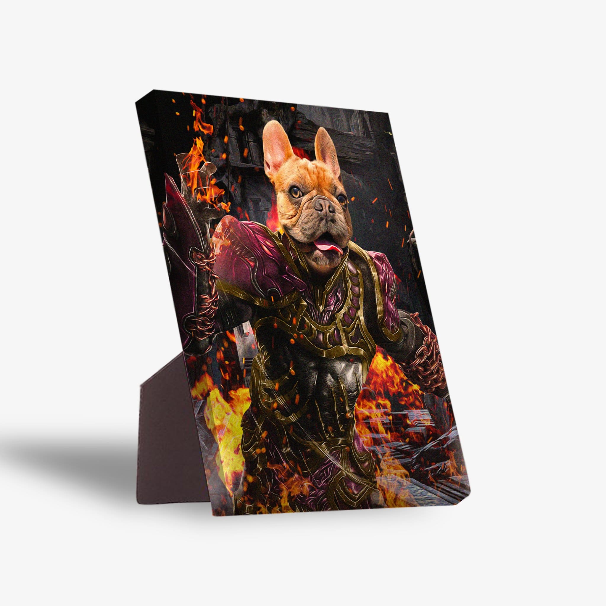 &#39;Hades Doggo&#39; Personalized Pet Standing Canvas