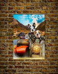 'Harley Wooferson' Personalized 3 Pet Poster