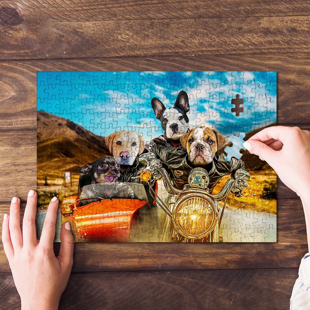 &#39;Harley Wooferson&#39; Personalized 4 Pet Puzzle