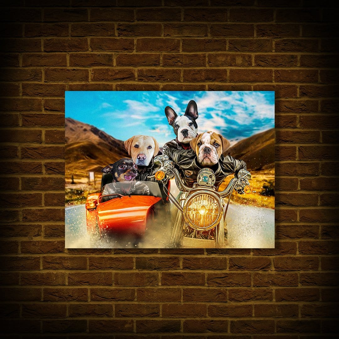 &#39;Harley Wooferson&#39; Personalized 4 Pet Poster