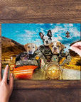 'Harley Wooferson' Personalized 4 Pet Puzzle