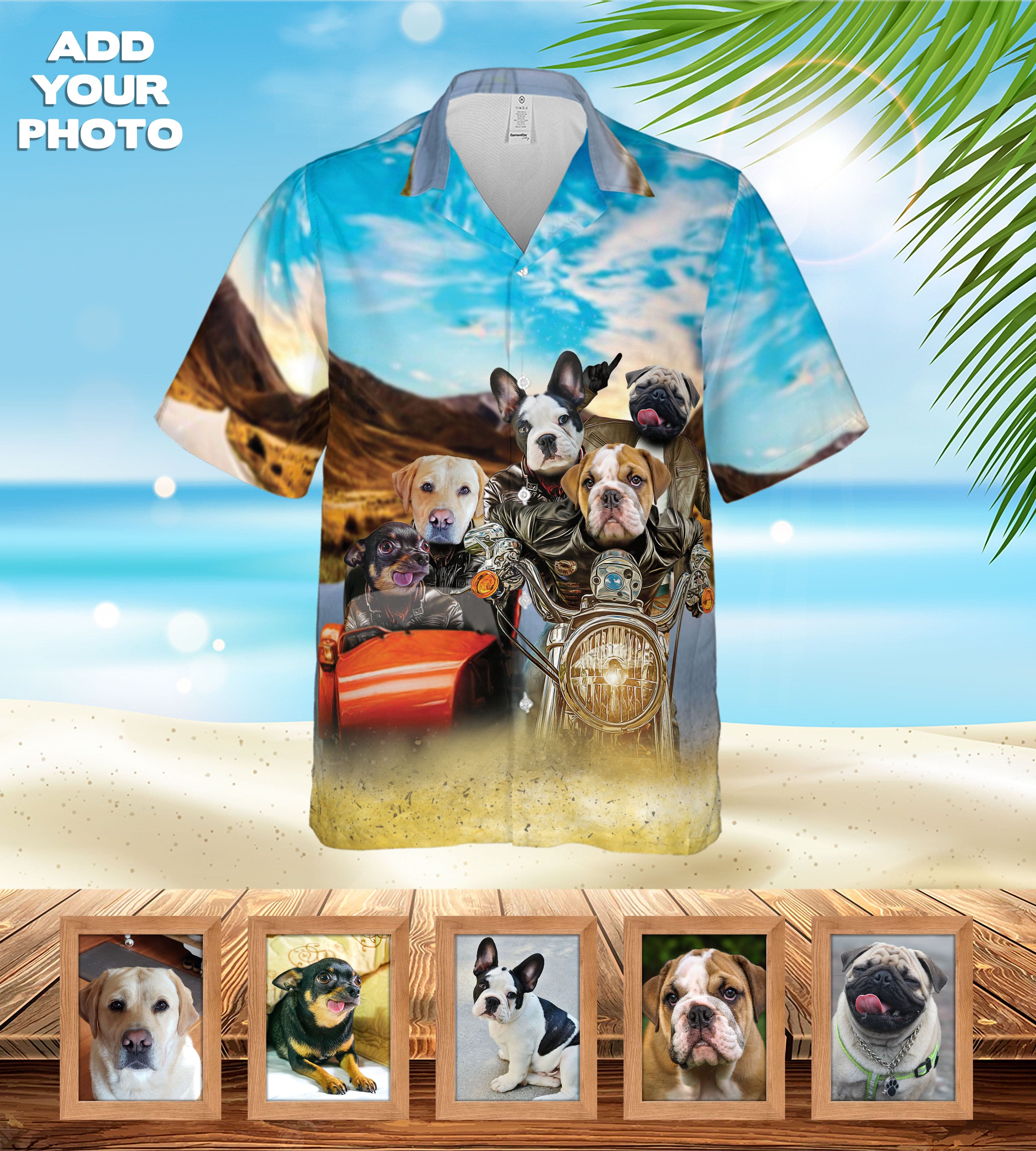 Custom Hawaiian Shirt (Harley Wooferson: 1-8 Pets)