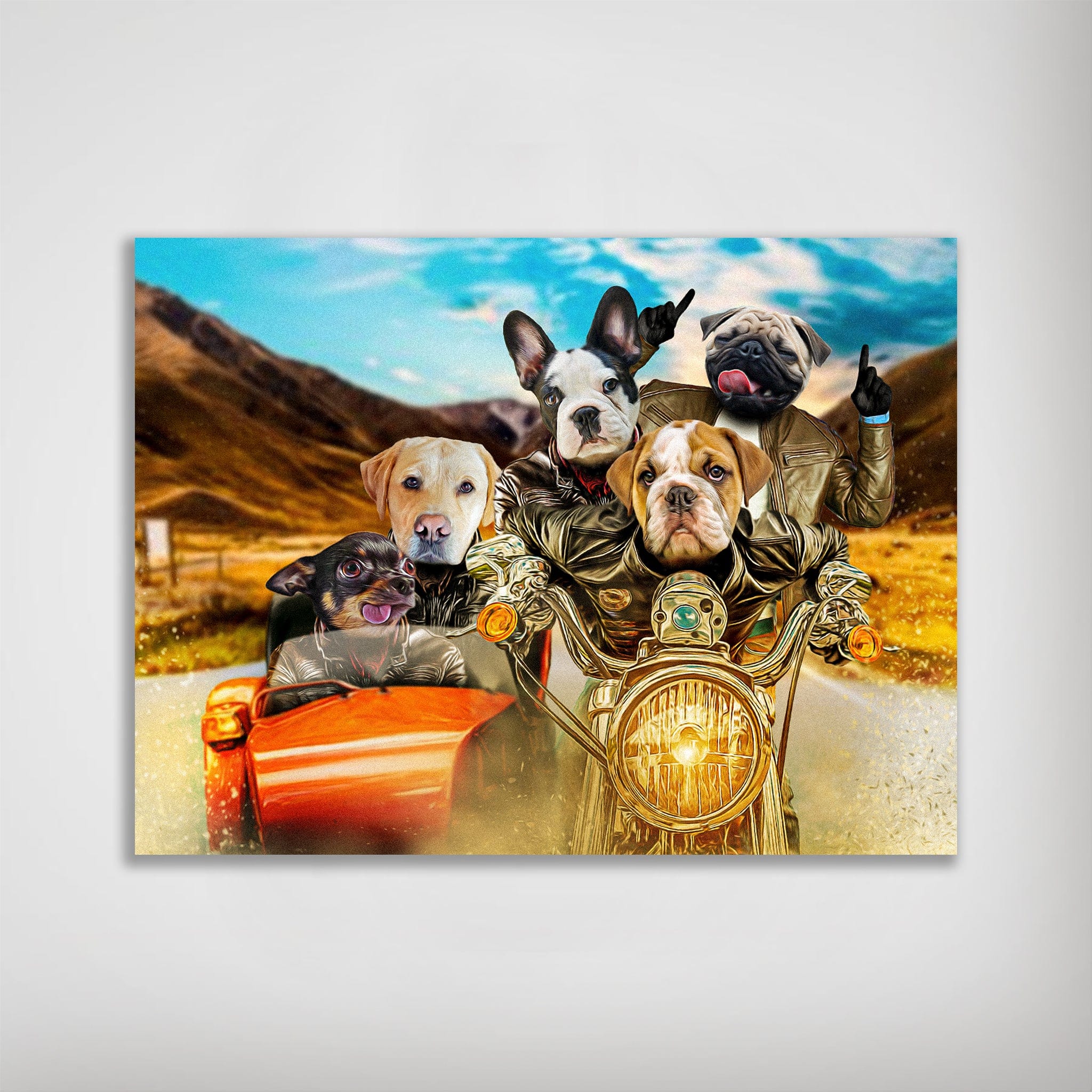 &#39;Harley Wooferson&#39; Personalized 5 Pet Poster