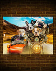 Póster personalizado con 5 mascotas 'Harley Wooferson'