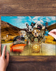 'Harley Wooferson' Personalized 5 Pet Puzzle