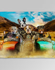 Manta personalizada para 6 mascotas 'Harley Wooferson'