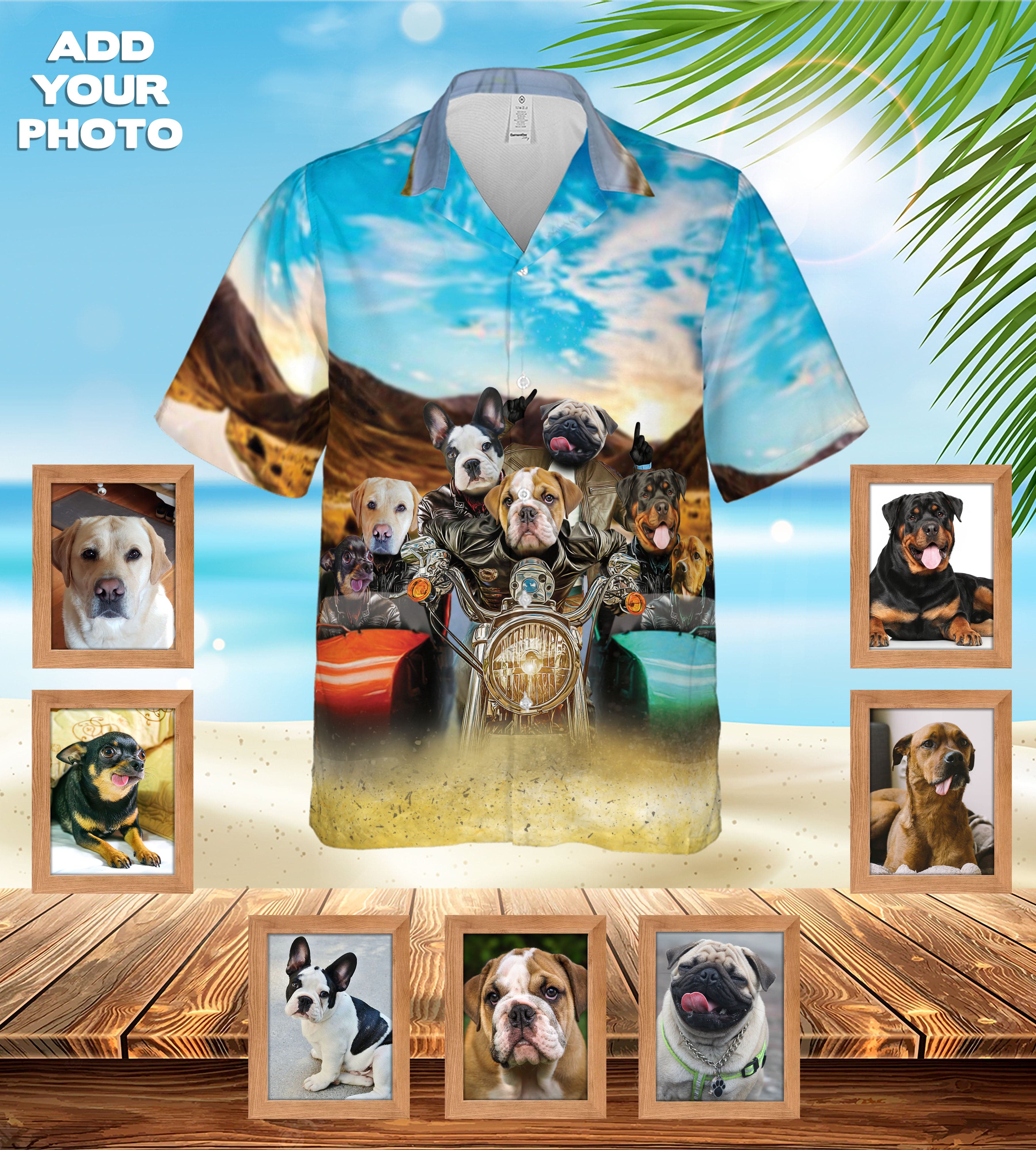 Custom Hawaiian Shirt (Harley Wooferson: 1-8 Pets)