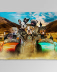 Manta personalizada para 7 mascotas 'Harley Wooferson'