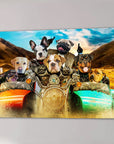 'Harley Wooferson' Personalized 7 Pet Canvas