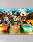 'Harley Wooferson' Personalized 8 Pet Canvas