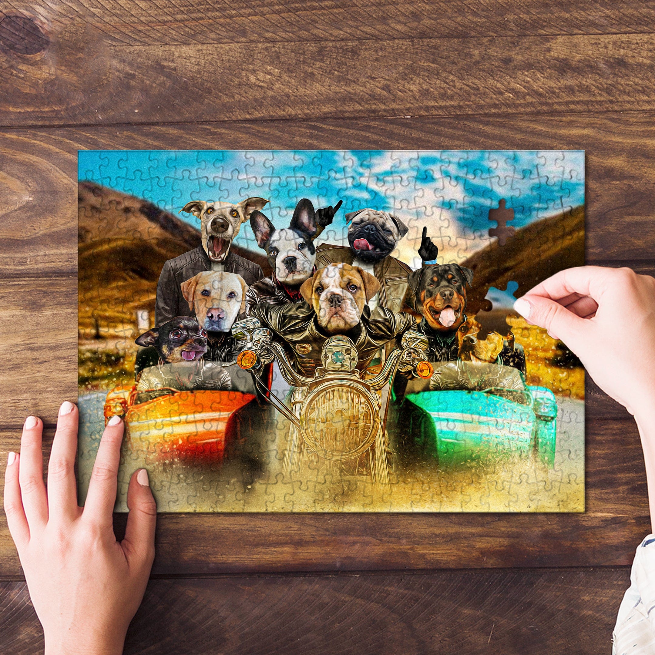 &#39;Harley Wooferson&#39; Personalized 8 Pet Puzzle