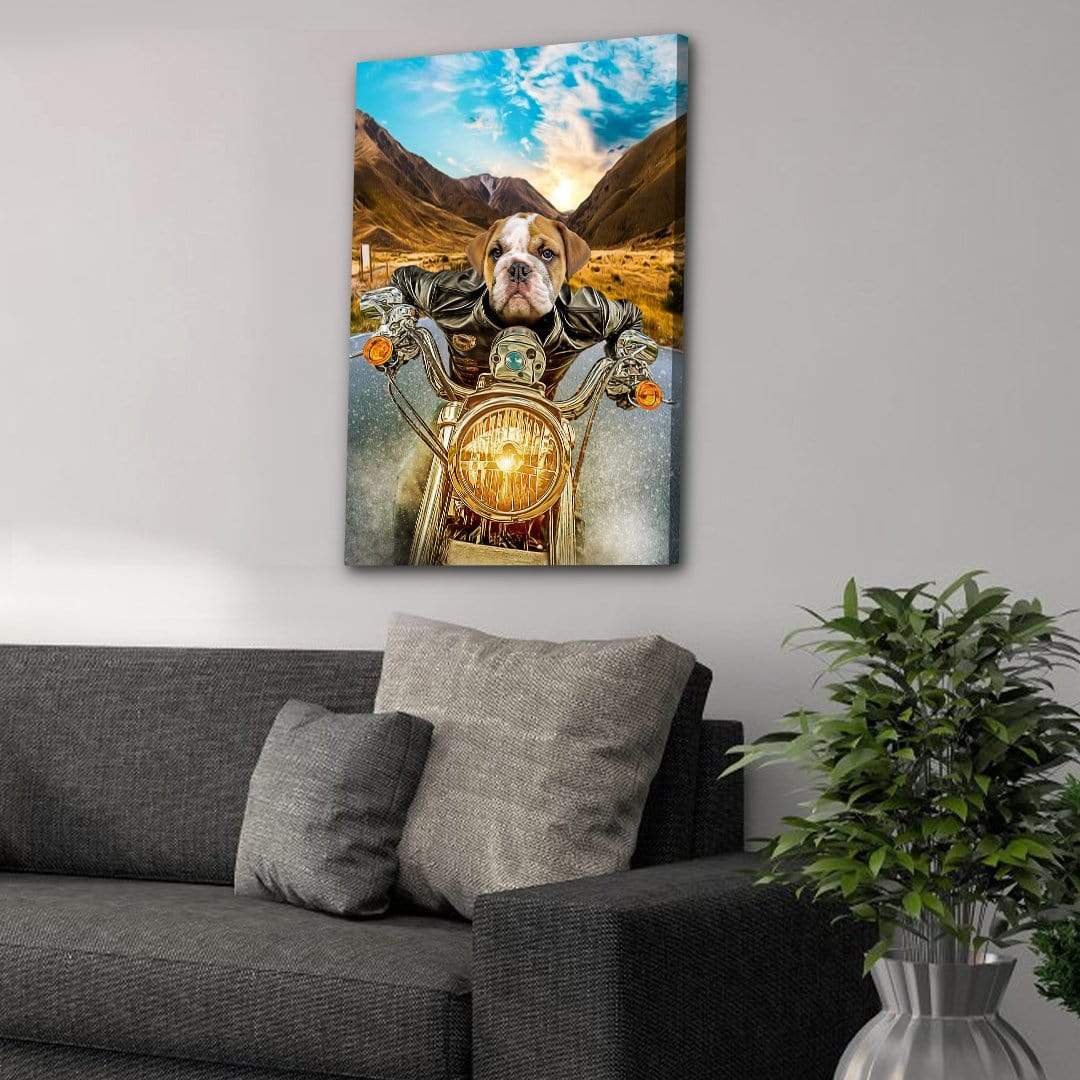 &#39;Harley Wooferson&#39; Personalized Pet Canvas