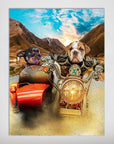 'Harley Wooferson' Personalized 2 Pet Poster