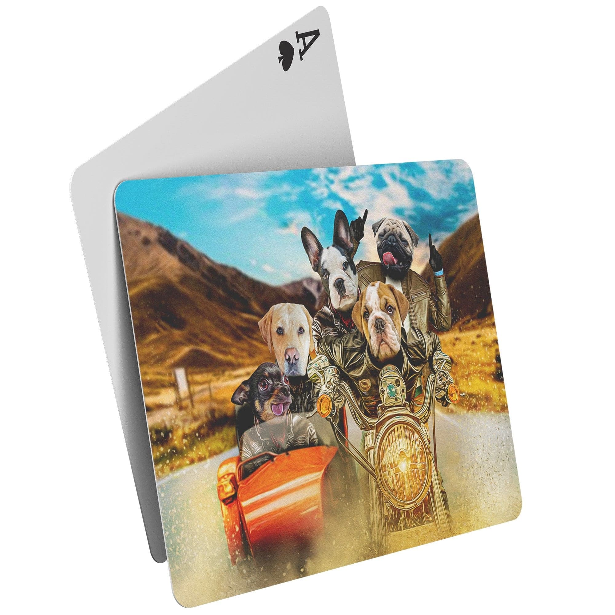 &#39;Harley Wooferson&#39; Personalized 5 Pet Playing Cards