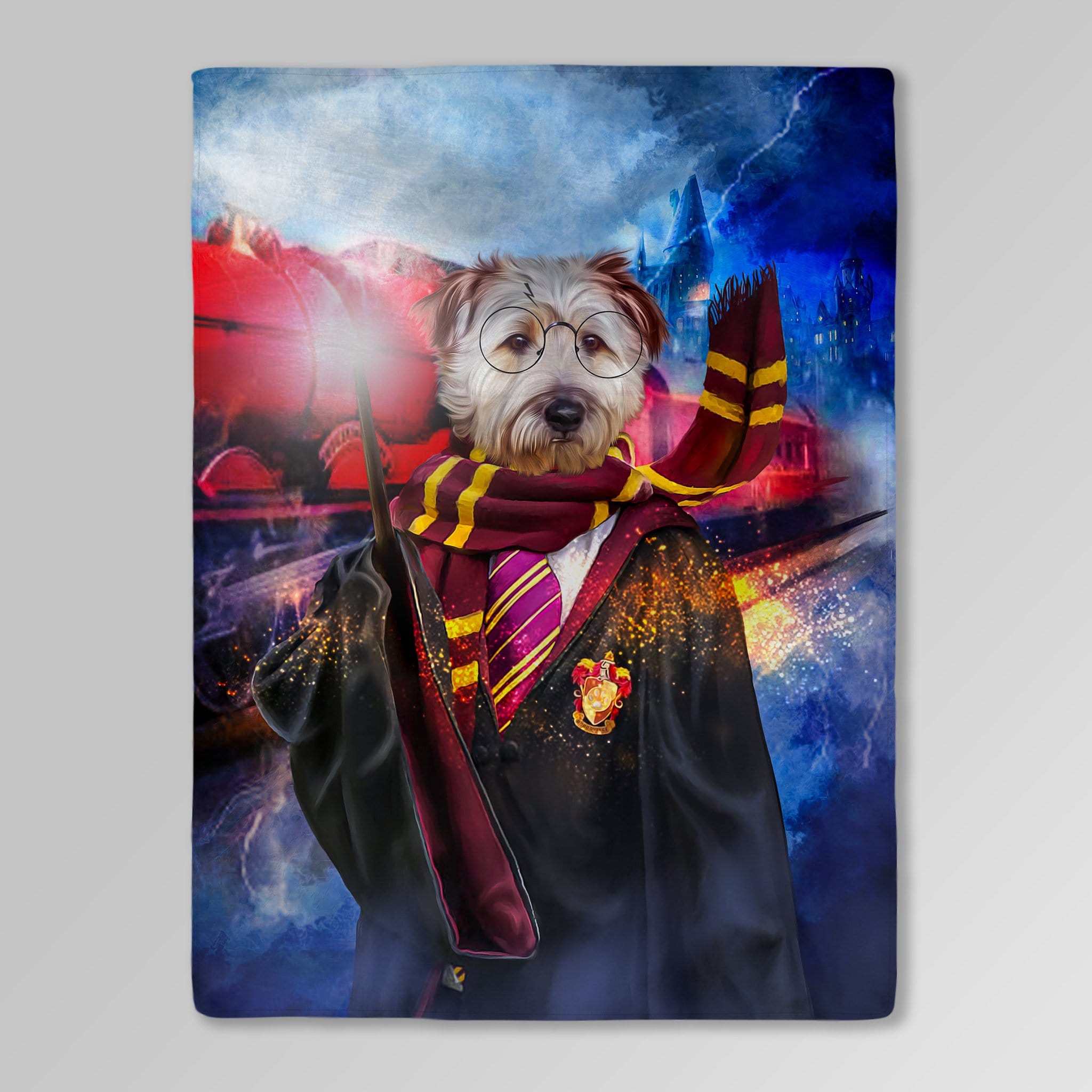 &#39;Harry Dogger&#39; Personalized Pet Blanket