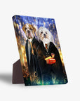 'Harry Dogger 2' Personalized 2 Pet Standing Canvas