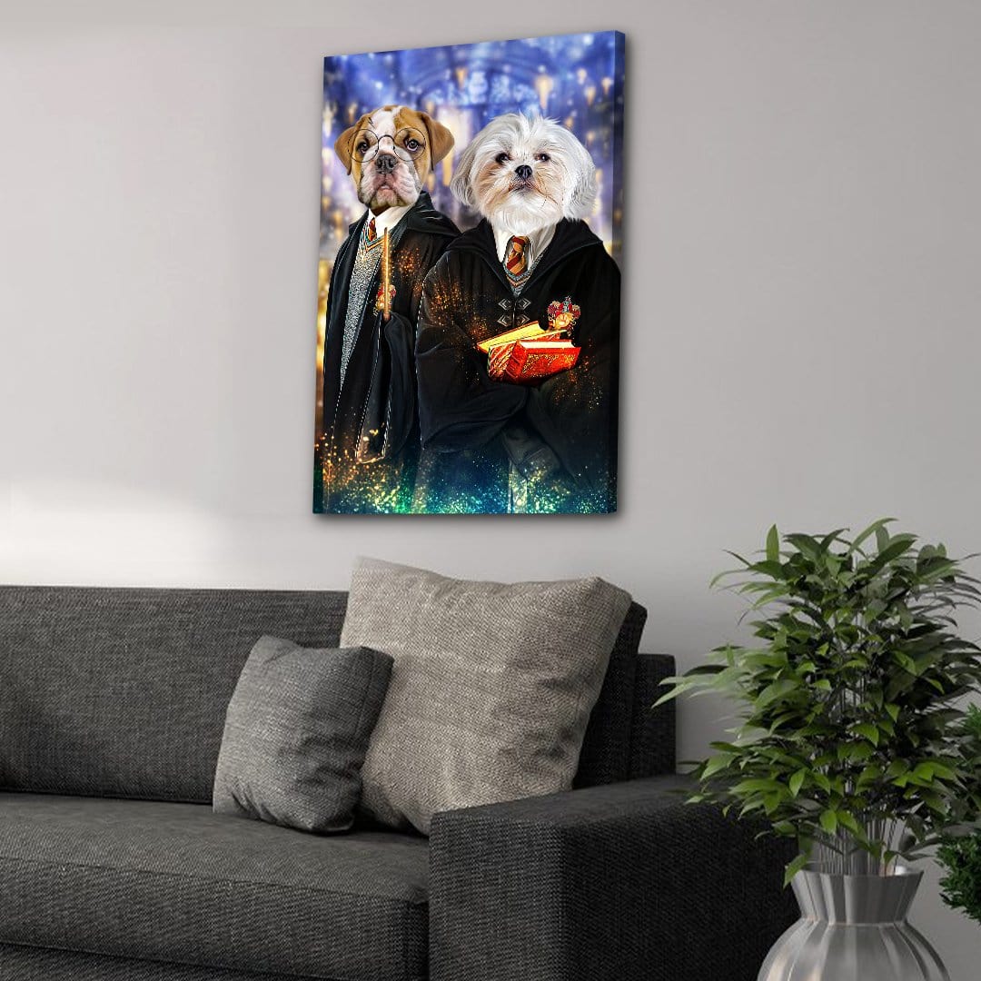 'Harry Doggers 2' Personalized 2 Pet Canvas