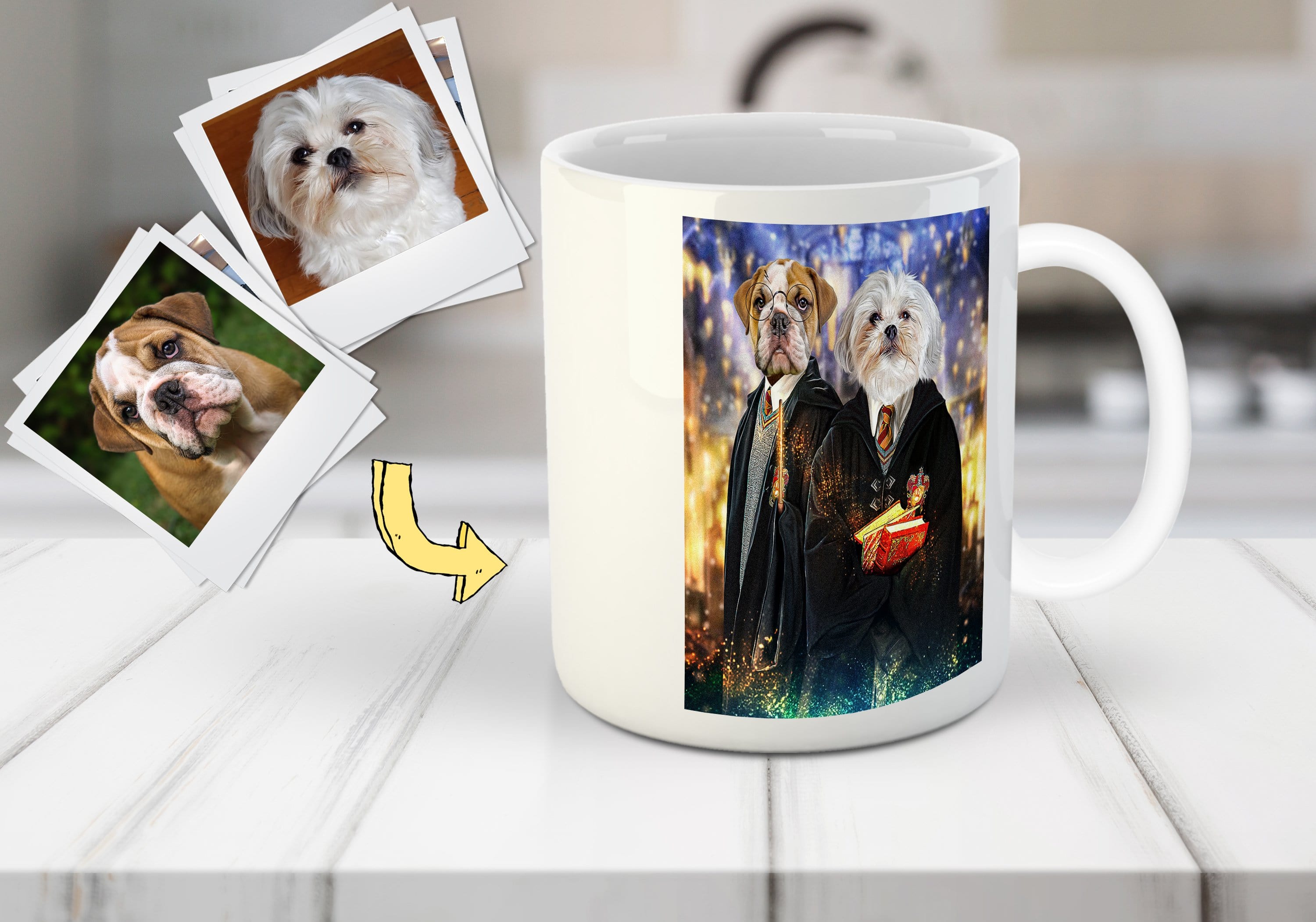 &#39;Harry Doggers 2&#39; Custom 2 Pets Mug