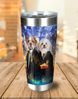 Vaso personalizado para 2 mascotas 'Harry Doggers 2'