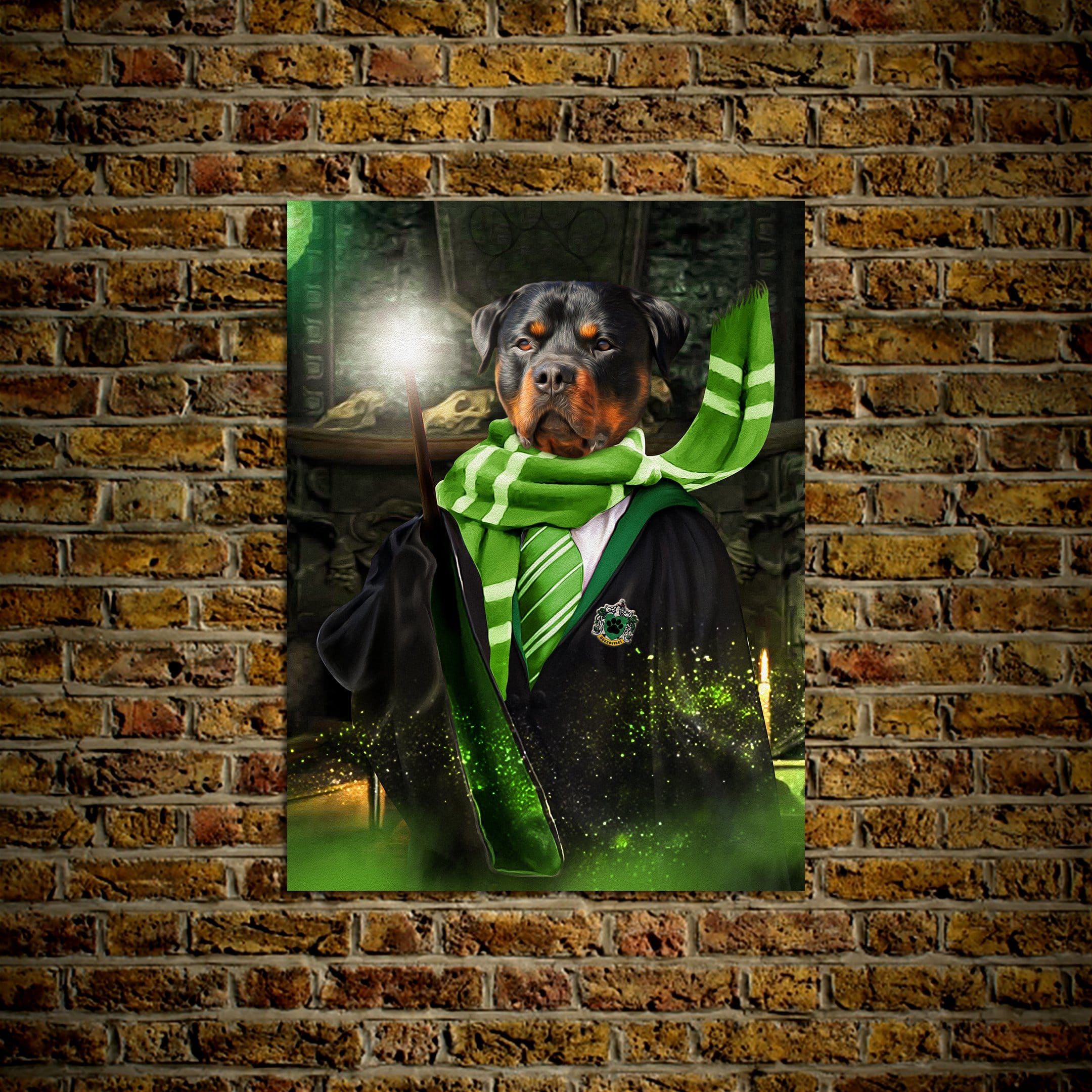 Póster Mascota personalizada &#39;Harry Dogger (Slytherawr)&#39;