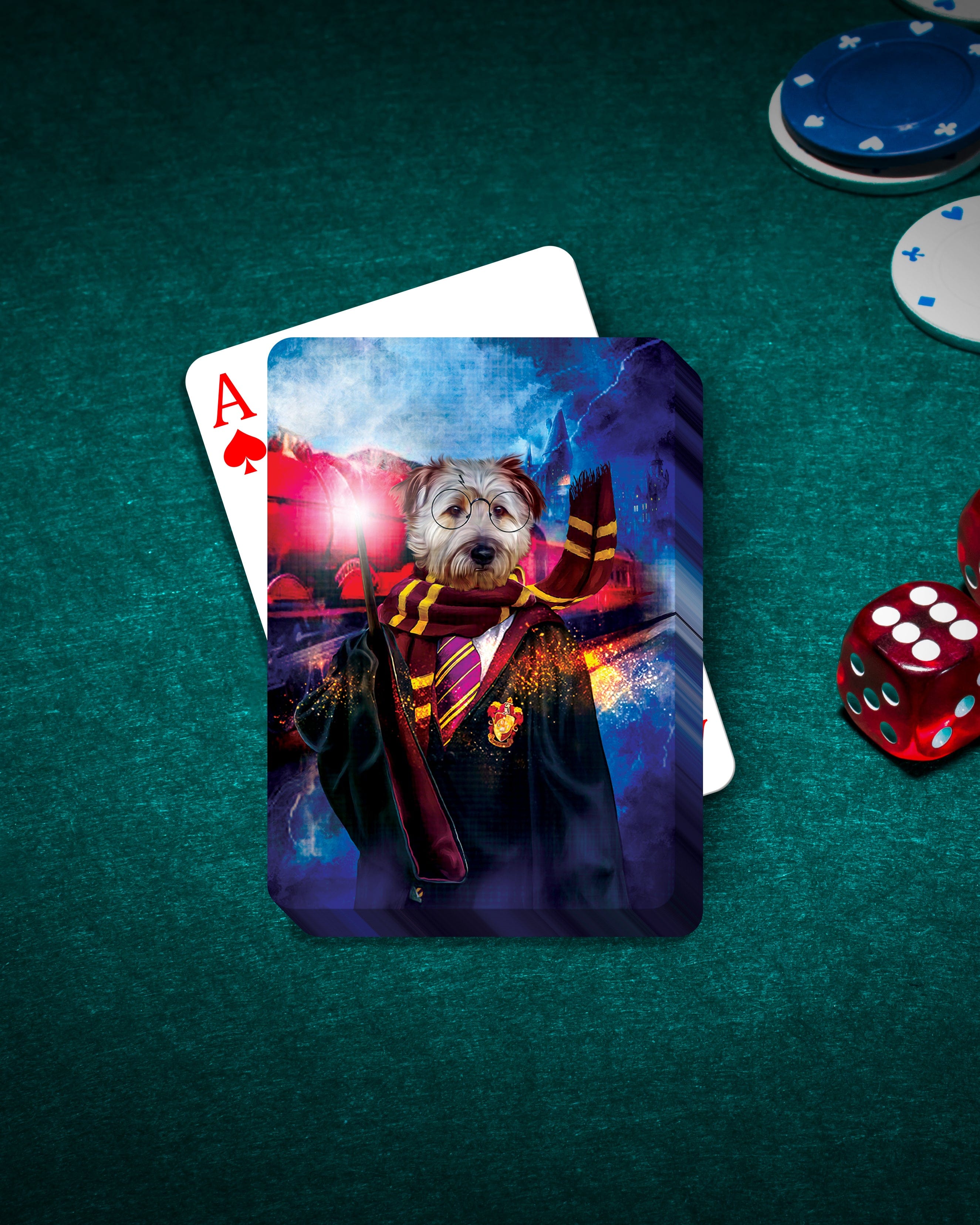 &#39;Harry Dogger&#39; Personalized Pet Playing Cards