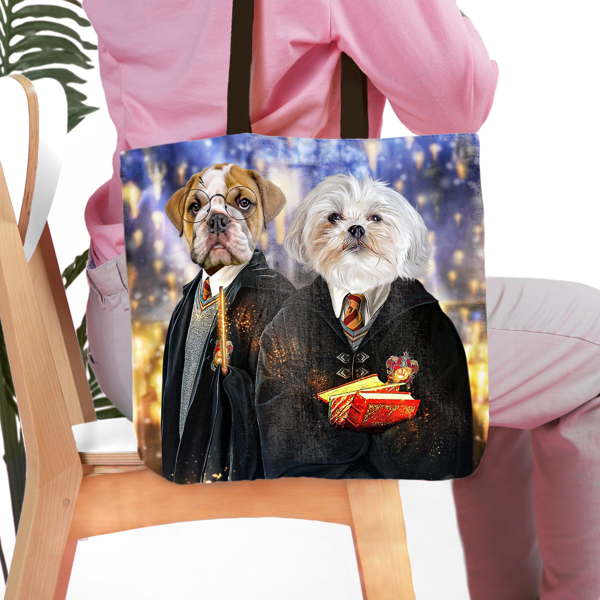 Bolsa Tote Personalizada para 2 Mascotas &#39;Harry Dogger&#39;