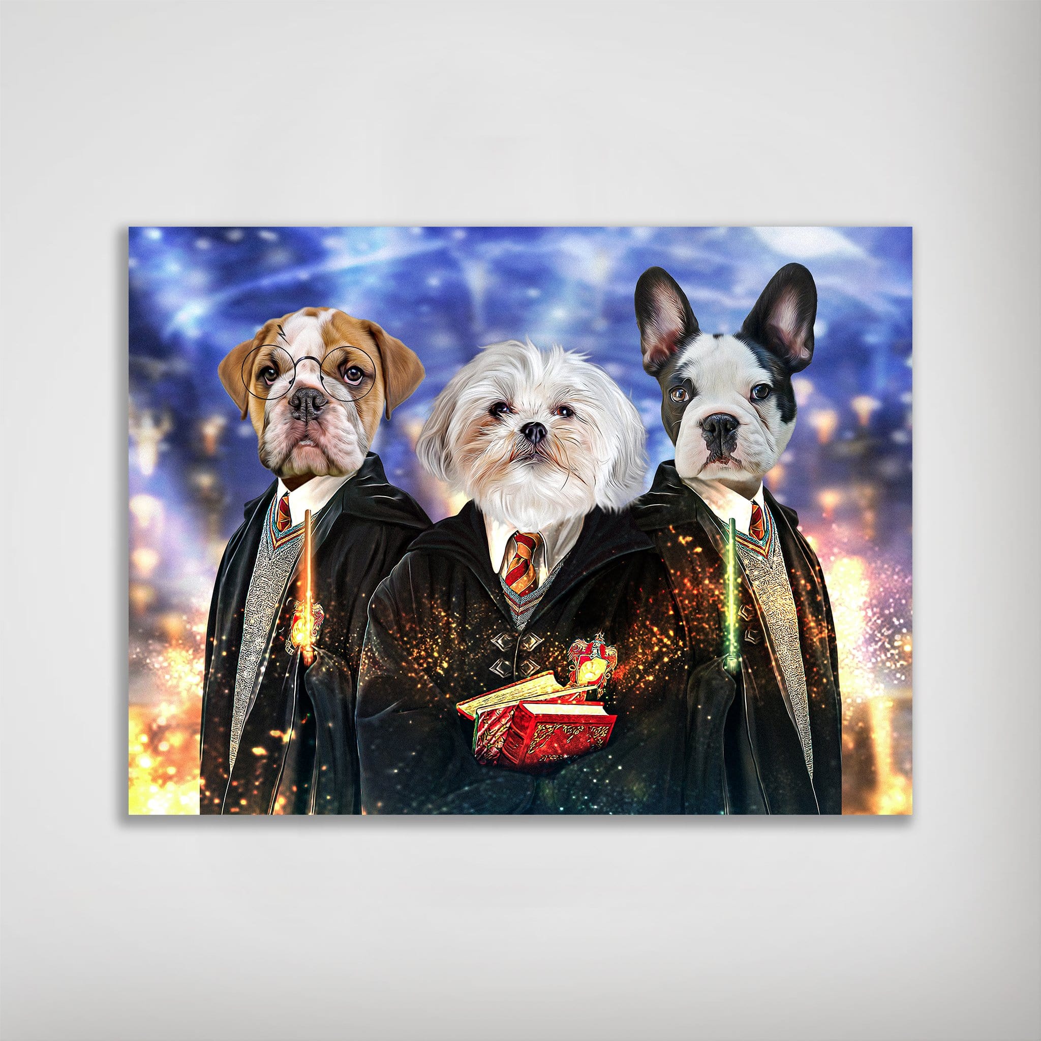 &#39;Harry Doggers 3&#39; Personalized 3 Pet Poster